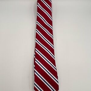 Nautica Red and White Striped Tie Accessories